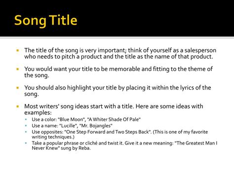 how to type a song title in an essay